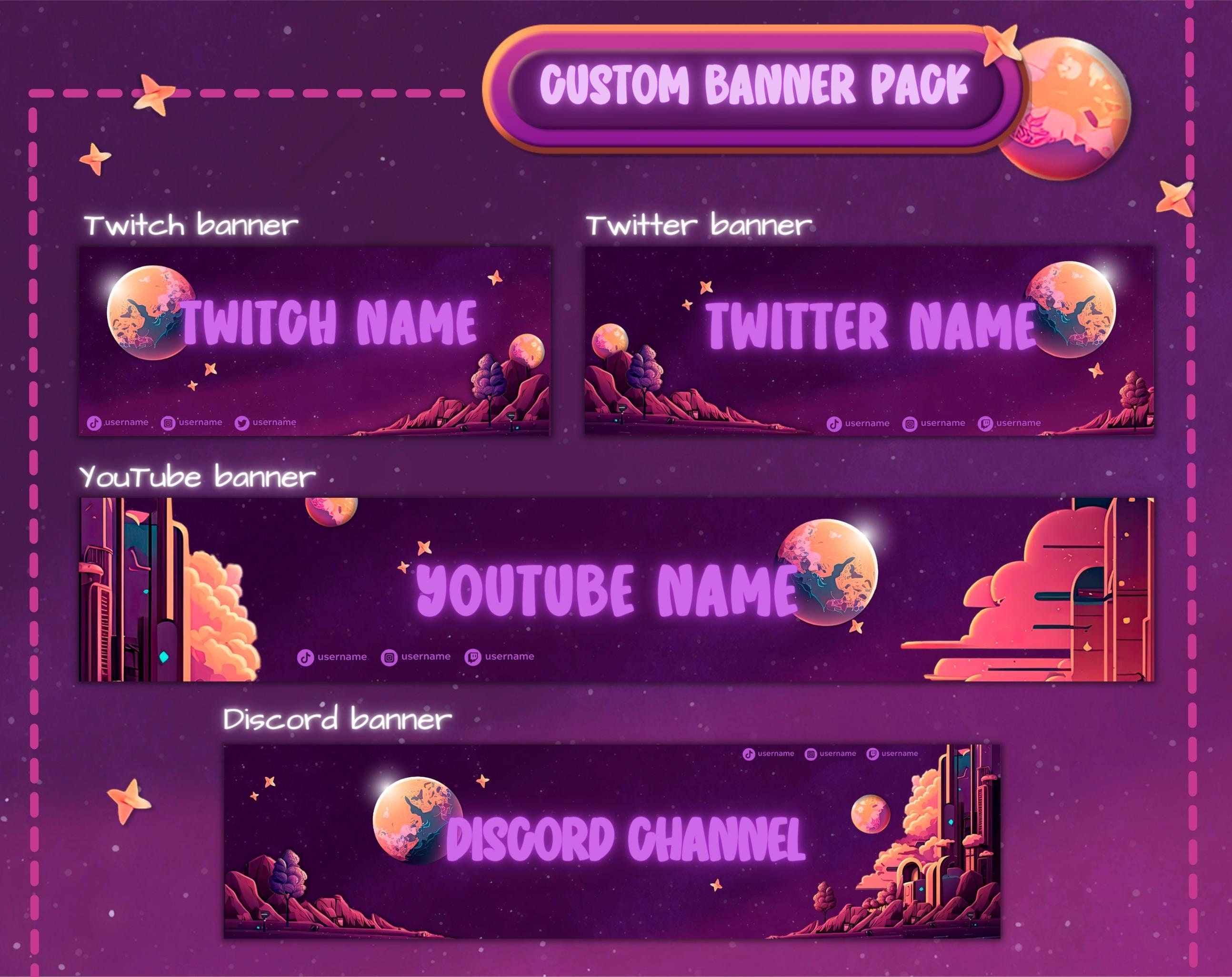 A customized discord banner and profile banner