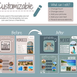 Travel Instagram template, Travel agent canva template, Travel social media template image 6