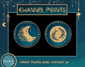 Moon channel points. Celestial twitch coin emotes