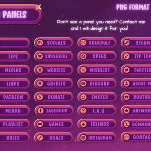 Fantasy Moon Twitch Overlay Package. Stream Overlay for Obs and ...