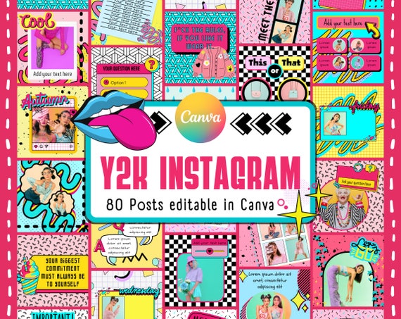 Best Y2K Fonts in Canva - Canva Templates