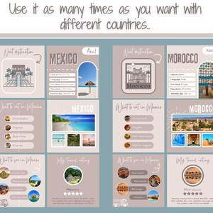 Travel Instagram template, Travel agent canva template, Travel social media template image 7