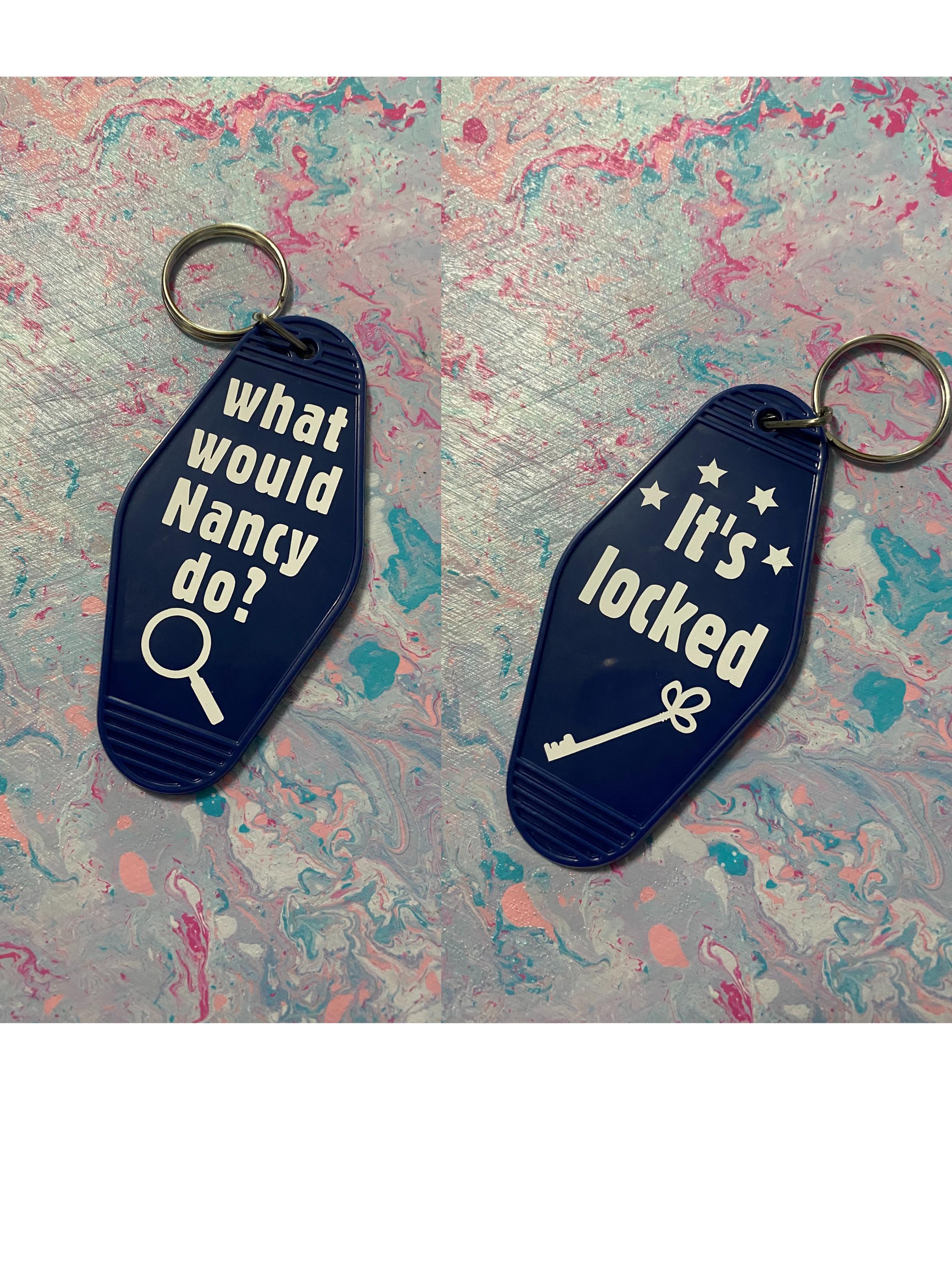 Detective Motel Keychain: Nancy Drew, PC Gamer Gift, It's locked