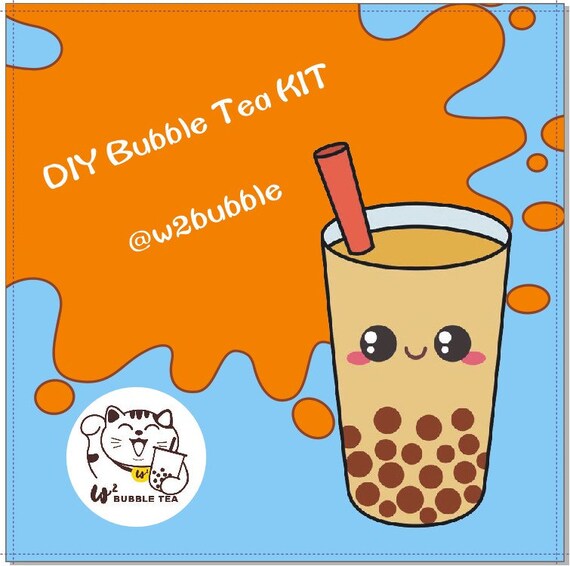 DIY Bubble Tea Home KIT Boba Fruit Tea KIT Box 4 Different Etsy