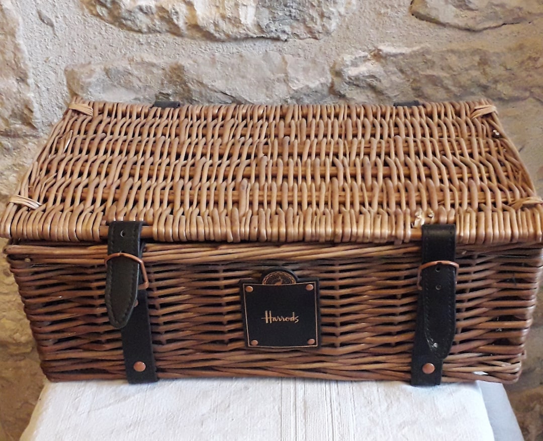 Harrods Picnic Hamper / Harrods Basket / Gift Packaging / Etsy