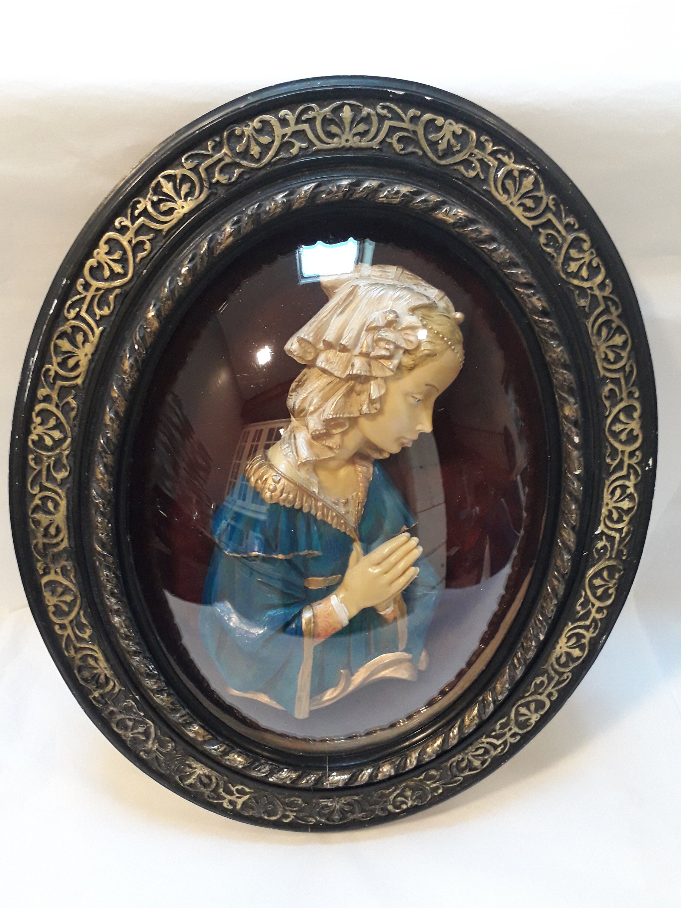 Beau Reliquaire Religieux Ex Voto Napoléon Iii Marie