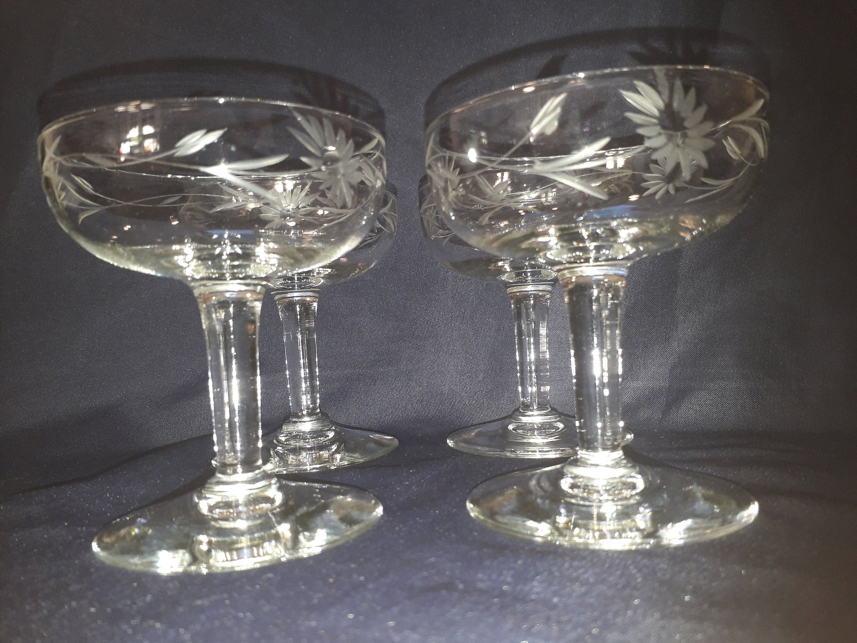 4 Coupes Champagne Millésimées/Verres à Champagne