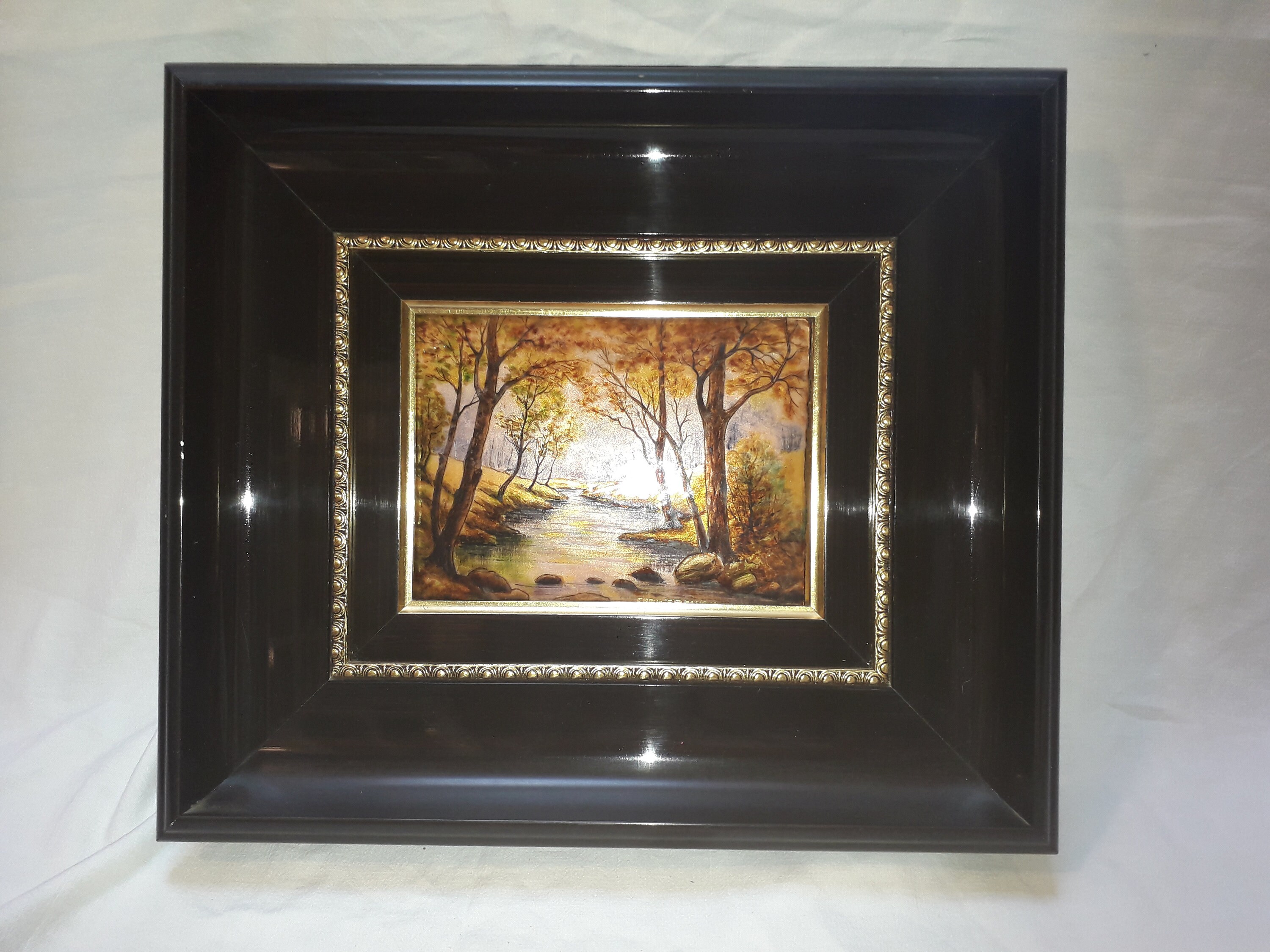 Français Peinture sur Émail de Limoges Signée Patrice