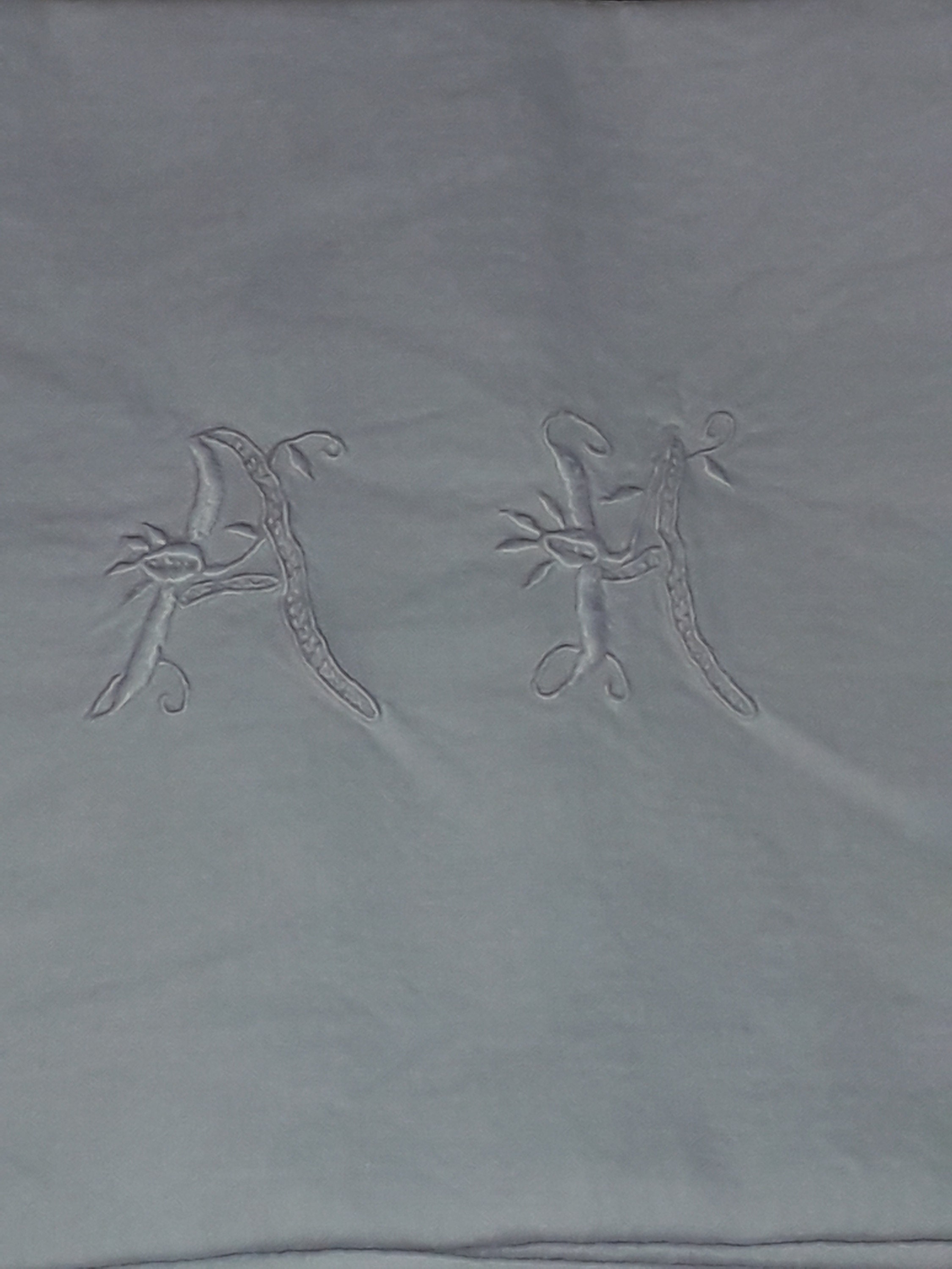 6 Français Antique Monogram Ah Torchons/Grandes Serviettes Serviettes