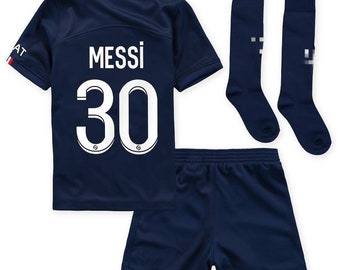 PSG Messi / Mbappe Boys Kit With Socks 22/23 | Fast UK Delivery