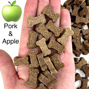 Organic PORK & APPLE Quick Reward Bone Shaped Training Treat 100% Natural 200 g