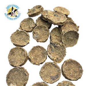100g Cod Fish Meat & Skin Cakes Natural Dog Treat Icelandic Air Dried Low Odour