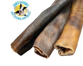 4 X Natural Organic Handmade Large Camel Skin Rolls 30cm Dog Chew Treat Roll