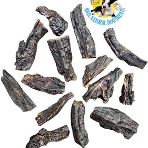 100% Organic-Natural Beef Liver Stripes Jerky Air Dried Dog-Pup Harder Chew 300g image 1