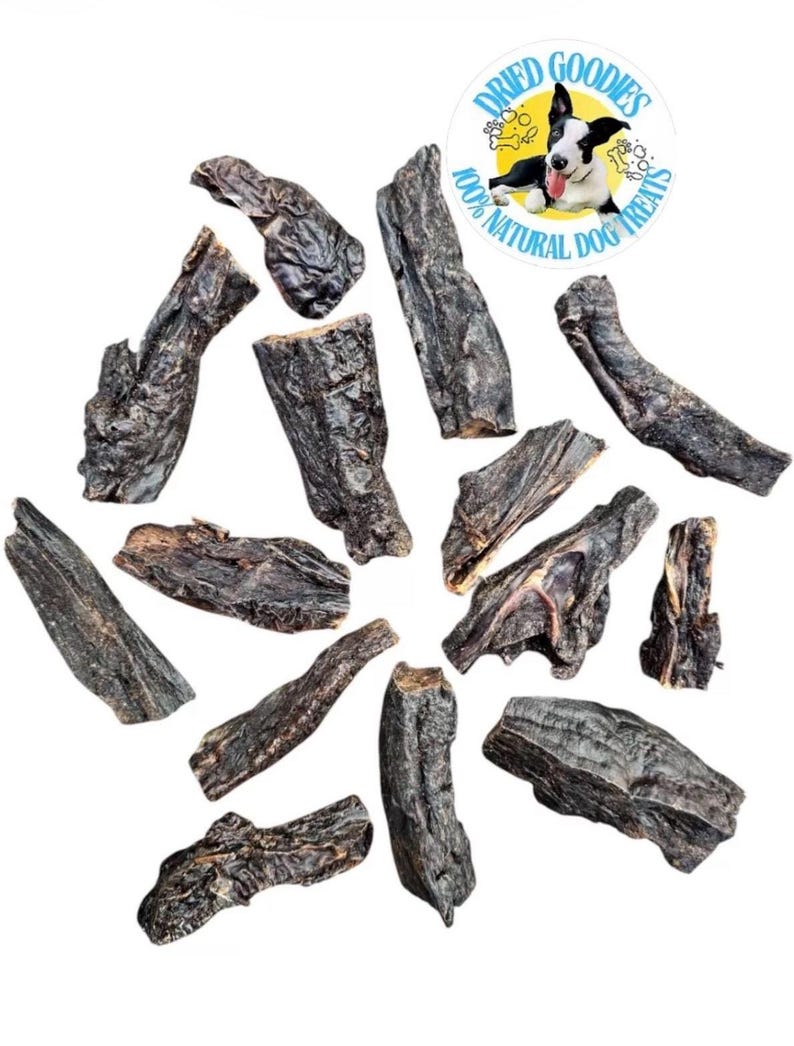 100% Organic-Natural Beef Liver Stripes Jerky Air Dried Dog-Pup Harder Chew 300g image 1