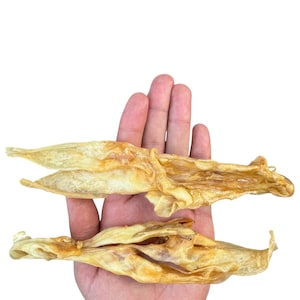 100% Natural Rabbit Ears Dog Treats Without Fur – Organic, Air Dried, Grain-Free, High Protein Chew – 150g Pack – Hypoallergenic Dog Snack