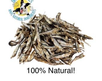 Snack per cani e gatti 100% naturali e biologici di spratti del Baltico essiccati all'aria, 250 g