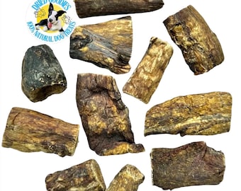 Petisco mastigável natural para cachorros, fonte de vitaminas e minerais, 300g, carne bovina e seca