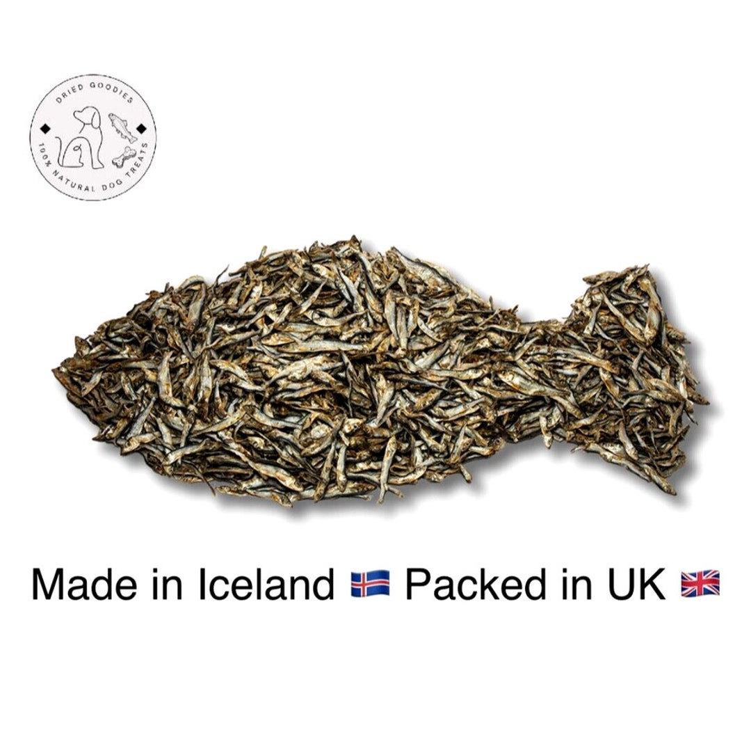 100 ICELANDIC Air Dried Sprats Omega36 Dog & Cat