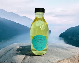 Premium Quality 100 Percent Natural and Organic Icelandic Cod Liver Oil Pure Supplement Packed with Omega-3 and Vitamins 250ml Glass Bottle