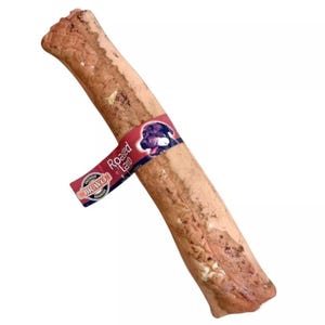 Large 100% Natural Roasted Lamb Hide Roll 9&#39;&#39; Long Larger Dog Chew Treat 1 X