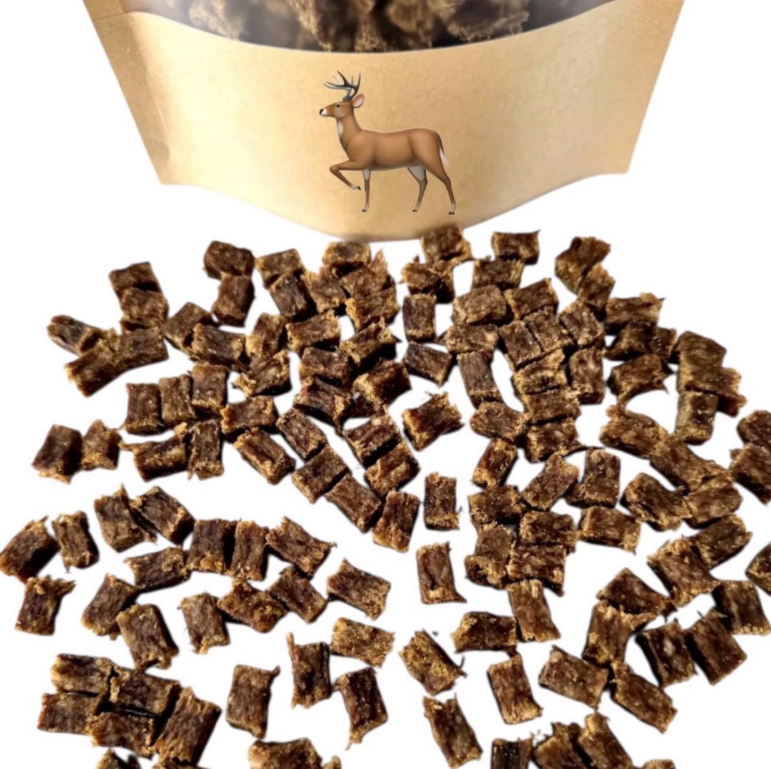 Natural Venison Dog Training Treats: Grain-free Doe Meat Cubes 2 Lb ...