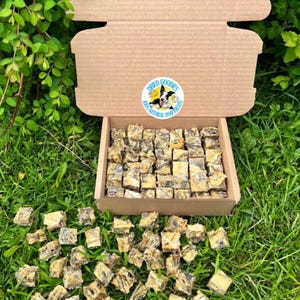 Mini Cod Skin Cubes 100% Natural Dog Treats Pure Organic Air Dried Fish 300g