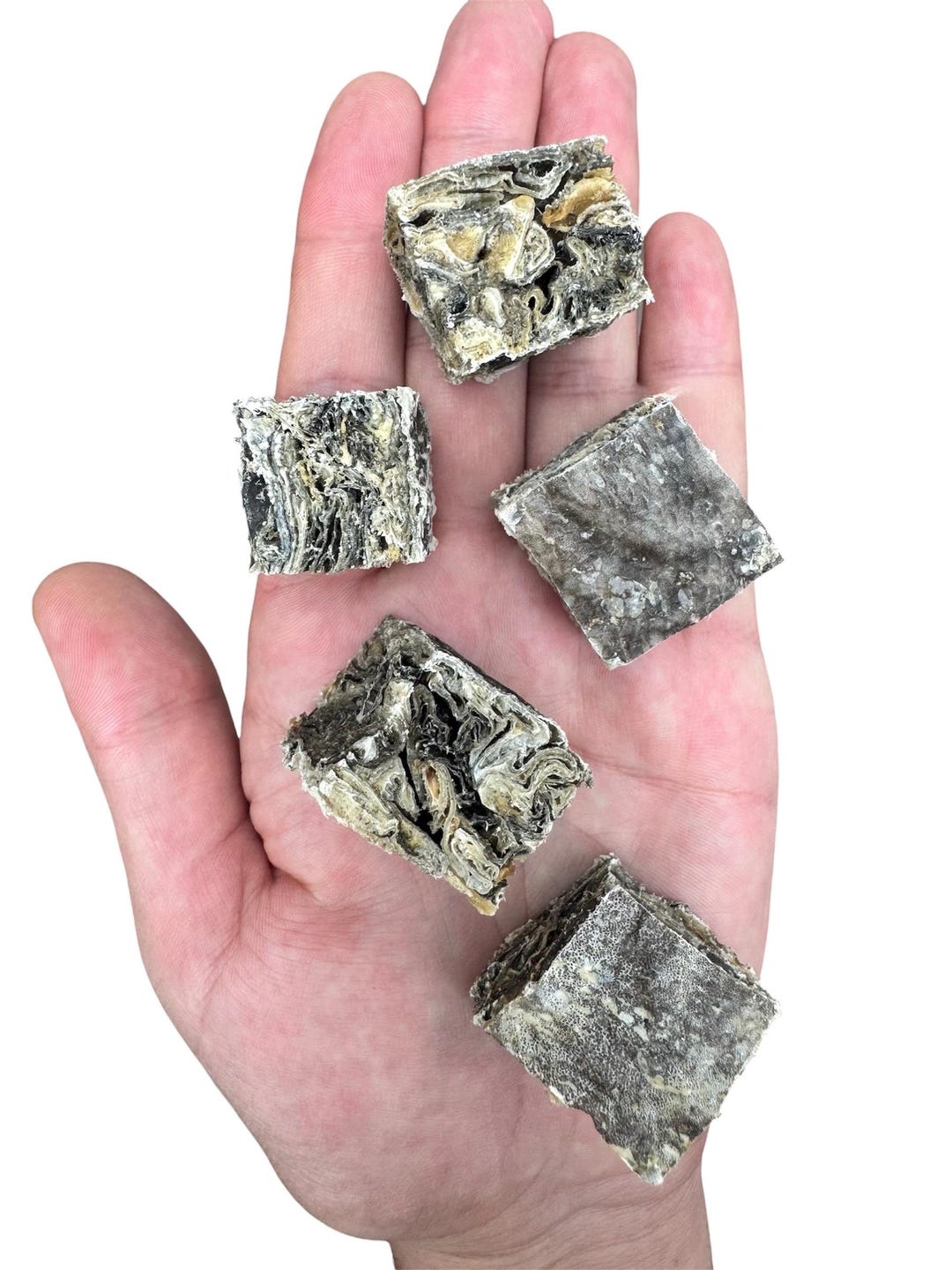 Jr Cod Skin Cubes Natural-organic Icelandic Fish Skin Cubes Dog Treats Wild Caught Air ...