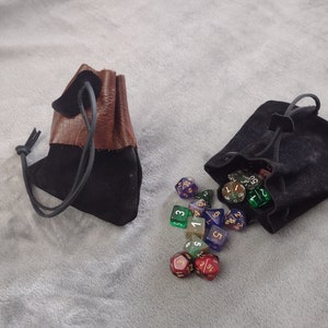 Leather Draw-string Pouch / Dice Pouch (Made to Order)