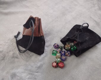 Leather Draw-string Pouch / Dice Pouch (Made to Order)