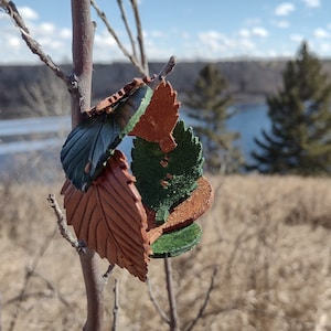 Leather Leaf Bracelet (Made to Order)
