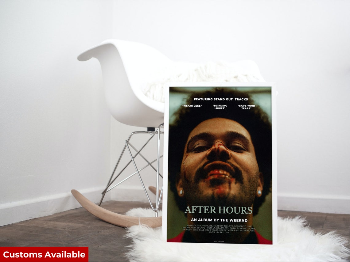 The Weeknd After Hours Movie Poster Music Poster Hype Etsy
