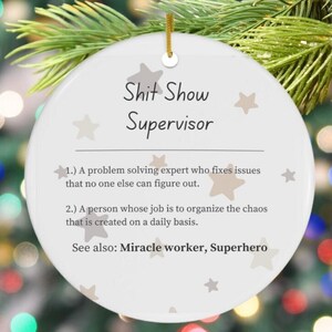 Boss Gift for Christmas, Ornament Gift for Boss or co-worker