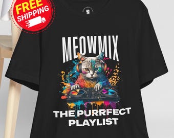DJ Meow Mix Cat Lover T-Shirt