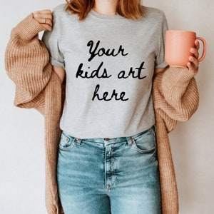 Custom Kids Drawing Sweatshirt, Kids Art Shirt, Gift for Mom, Gift for Dad, Christmas Gift, Grandparents Personalized Gift, Custom Unisex image 7