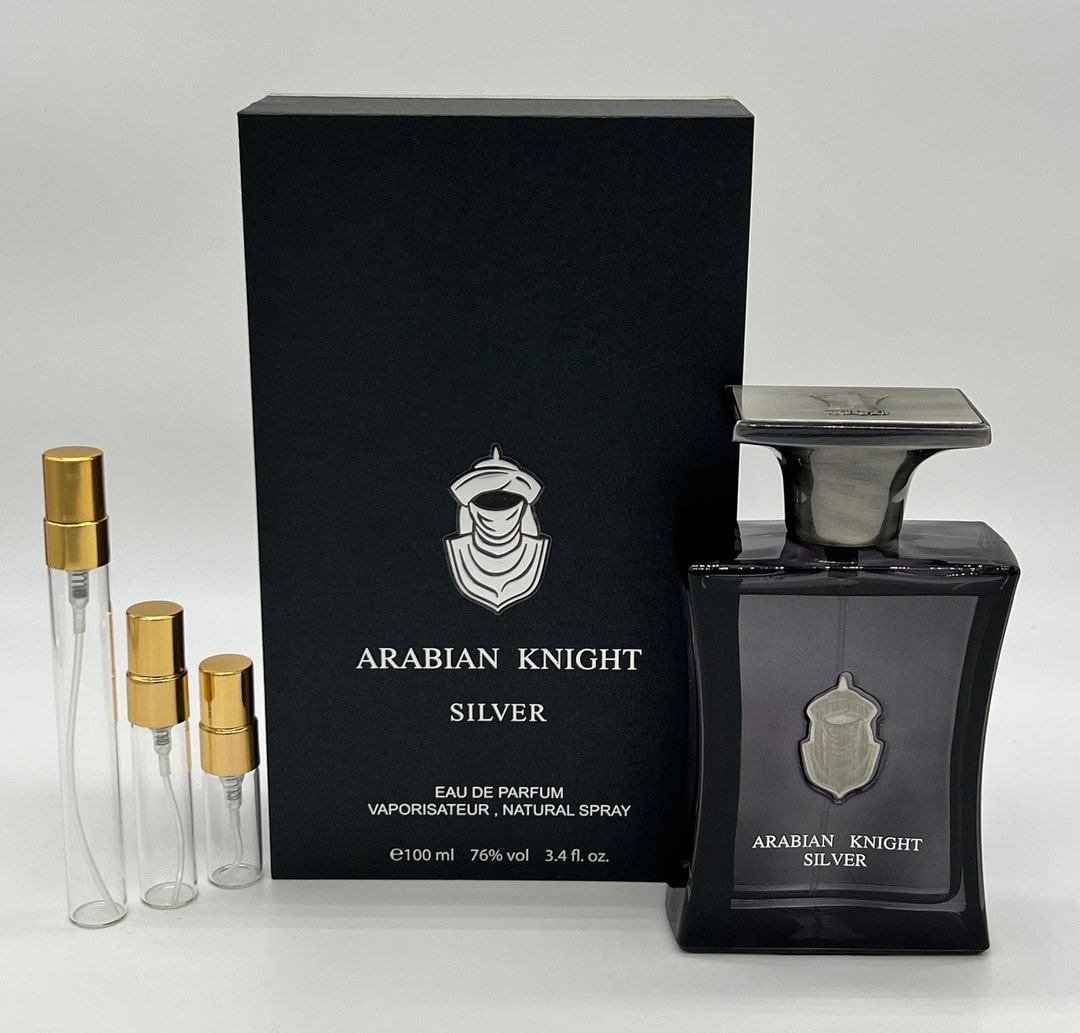 Arabian Knight Silver Arabian Oud Sample 3ml, 5ml Original Arabian Oud