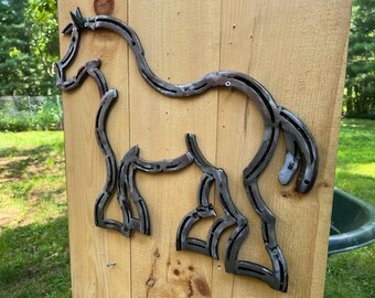 Custom -Clydesdale, Draft Horse, Percheron-  with 1/2 wood letters added to bottom right hoof as discussed