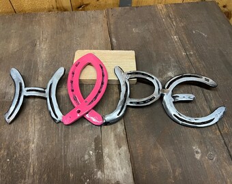 Hope Sign with Cancer Ribbon