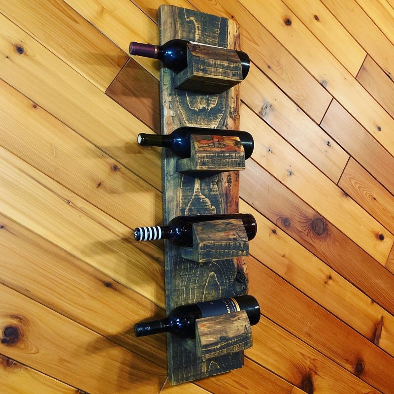 Rustic Wine Rack - Etsy