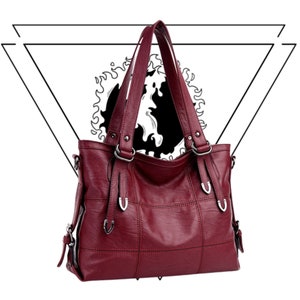 New Modern Shoulder Bag Vegan Leather Handbag