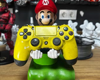 Mario, Super Mario, Gamer, Phone holder, Joystick Holder, Controller Stand, Room Decor, Office decor
