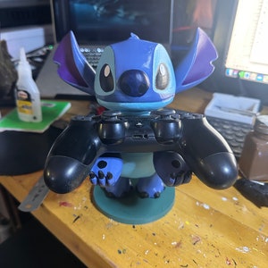 Stitch, soporte para teléfono, soporte para joystick, soporte para control, decoración de habitación, decoración de oficina, gamer, soporte para auriculares