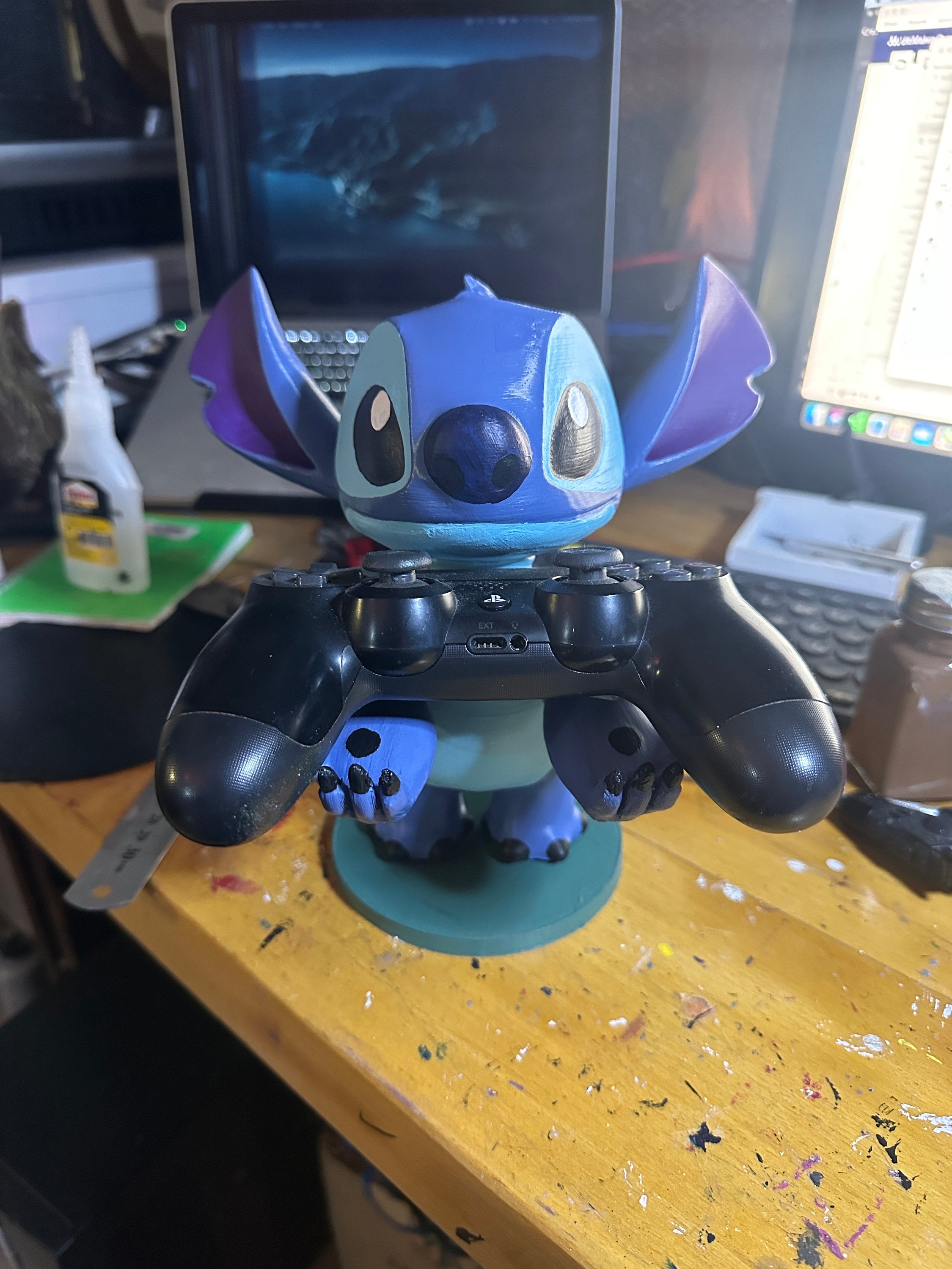 Stitch, support pour téléphone, support pour joystick, support