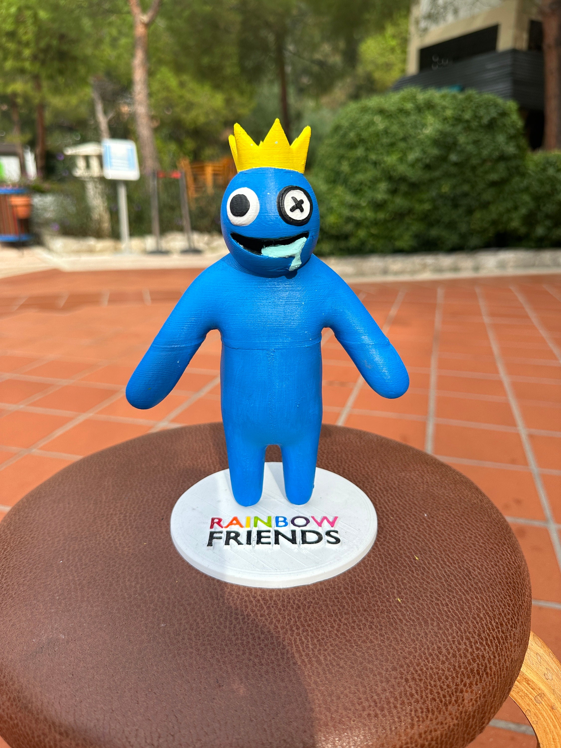 レインボーフレンズ - ブルー 3D フィギュア、3D ホームデコレーション