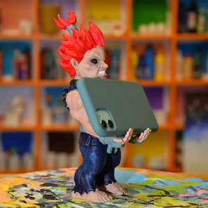 Akuma, Street Fighter, Gamer, Phone holder, Joystick Holder, Controller Stand, Room Decor, Office decor
