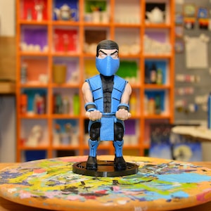 Subzero, Mortal Combat, Phone holder, Joystick Holder, Controller Stand, Room Decor, Office decor