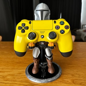 Mandaloriano, Star Wars, soporte para teléfono, soporte para joystick, soporte para controlador, decoración de habitación, decoración de oficina