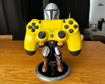 Mandaloriano, Star Wars, Suporte para celular, Suporte para joystick, Suporte para controle, Decoração de quarto, Decoração de escritório