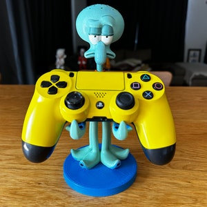 SpongeBob, Squiddi, supporto per telefono, supporto per joystick, supporto per controller, arredamento per la camera, arredamento per ufficio, giocatore, supporto per cuffie