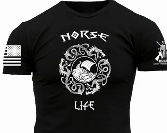 Norse Life tshirt, unisex norse tshirt, viking tshirt, unisex graphic tee